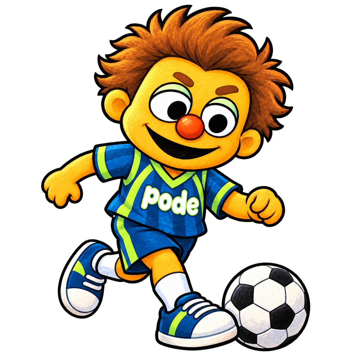 サッカーに挑戦している男の子